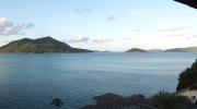 Seychellen, Praslin Jetty, Chalets Cote Mer, Meerblick Baie Ste Anne Panorama