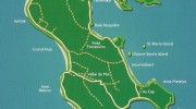 Seychellen, Landkarte Praslin