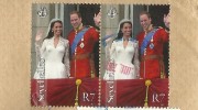 Seychellen Briefmarke, William und Kate