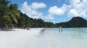 Seychellen, Praslin, Cote d`Or Anse Volbert Panorama