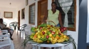 Edna La Digue Seychelles Fresh Fruit frisches Obst