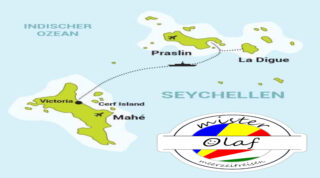 Seychellen Karte, Map by mister olaf / meerzeitreisen