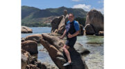 Delfinstein / Delphinstein, Smoon Island, Praslin, Seychellen