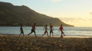 Abendstimmung am Beau Vallon Strand, Mahé, Seychellen