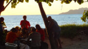 Abendstimmung am Beau Vallon Strand, Mahé, Seychellen