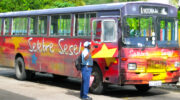 Bus fahren auf Mahé, Seychellen