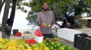 Obstverkauf am Beau Vallon Strand, RIP my dear brother Randy, Mahé, Seychellen