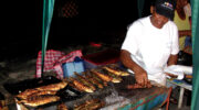 Beach Take-Away, Grilled Fish, Beau Vallon, Mahé, Seychellen