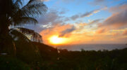 Anse Takamaka View, Mahé Süd, Seychellen, Sonnenuntergang