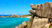 Anse Marron, La Digue, Seychellen, Wanderung mit Rondy Payet
