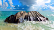 Anse Source d'Argent, La Digue, Seychellen, Stage Rock