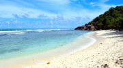 Praslin Island, Seychellen, Anse Kerlan Beach