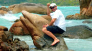 Praslin, Seychellen, Smoon Island, Dolphin Rock, Delfinstein, Mister Olaf