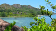 Bootsausflug zu den Riesenschildkröten auf Curieuse Island, Seychellen, Old Turtle Pond
