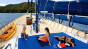 Silhouette Cruises, Kreuzfahrt auf den Seychellen, Sea Bird Sonnendeck